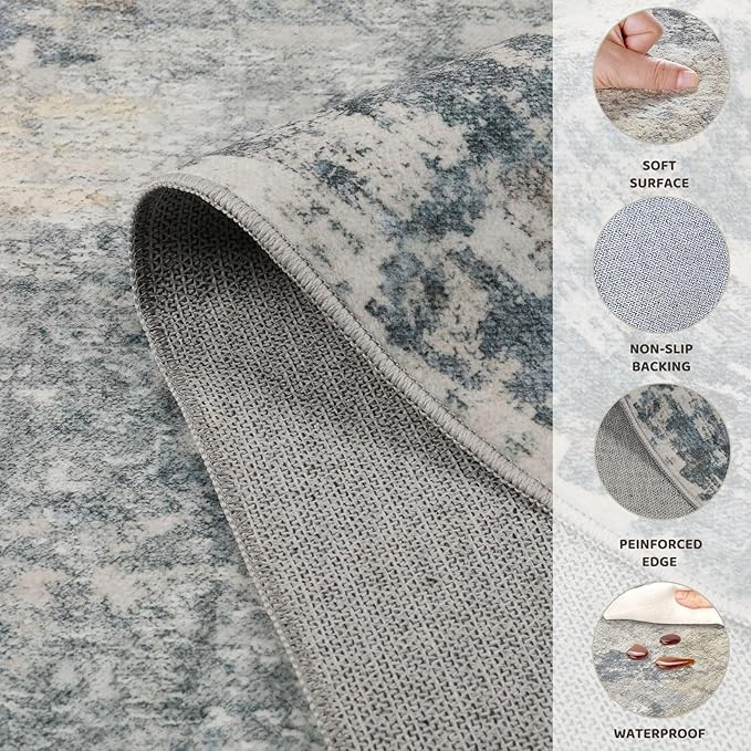 UERMEI 6ft Round Area Rug Living Room Rugs - Image 7