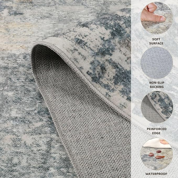 UERMEI 5ft Round Area Rug Living Room Rugs - Image 5