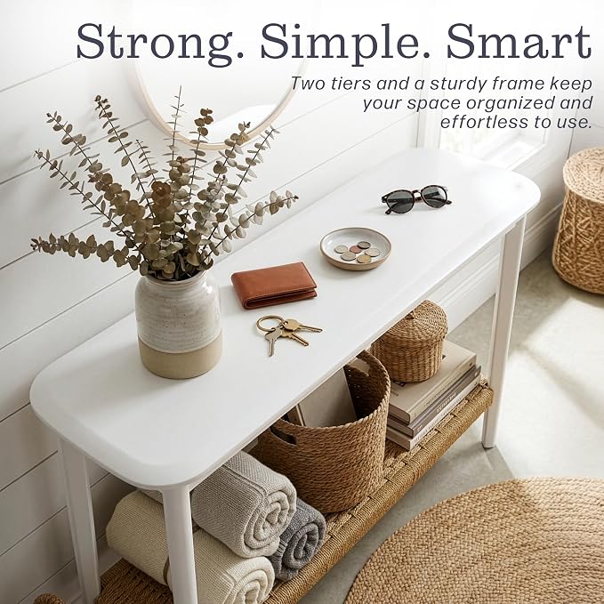 Alaterre Furniture Calais 48 Inch Wooden Console Table - Image 5