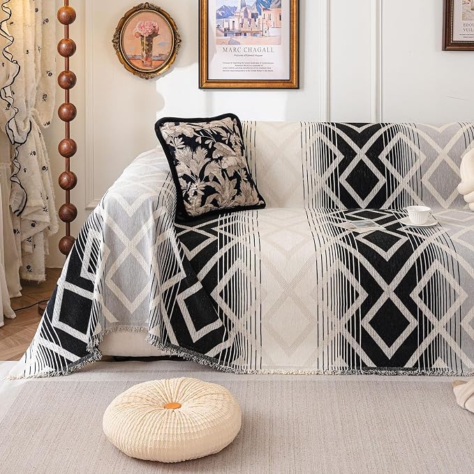 VClife Boho Couch Cover, Non Slip Sofa Cover by VCLIFE