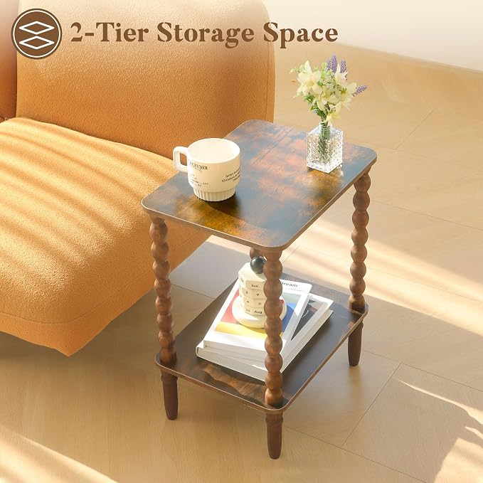 Fultyle Side Tables Set of 2, Small End Table - Image 7