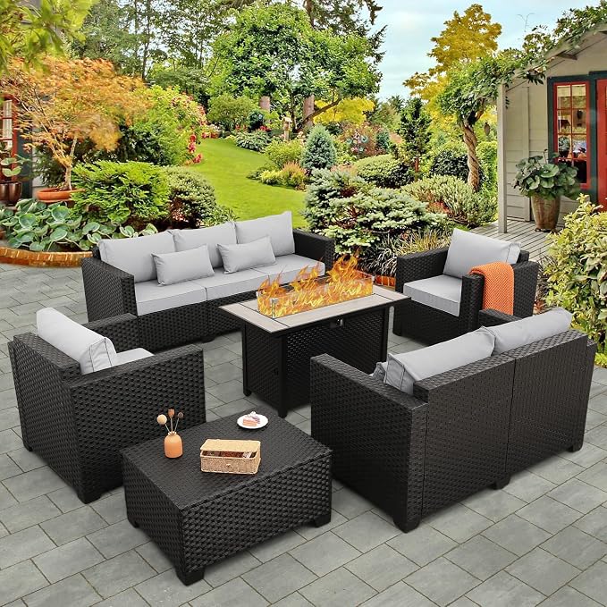 Rattaner 6 Pcs Outdoor Furniture Sets Patio Furniture Set by Rattaner