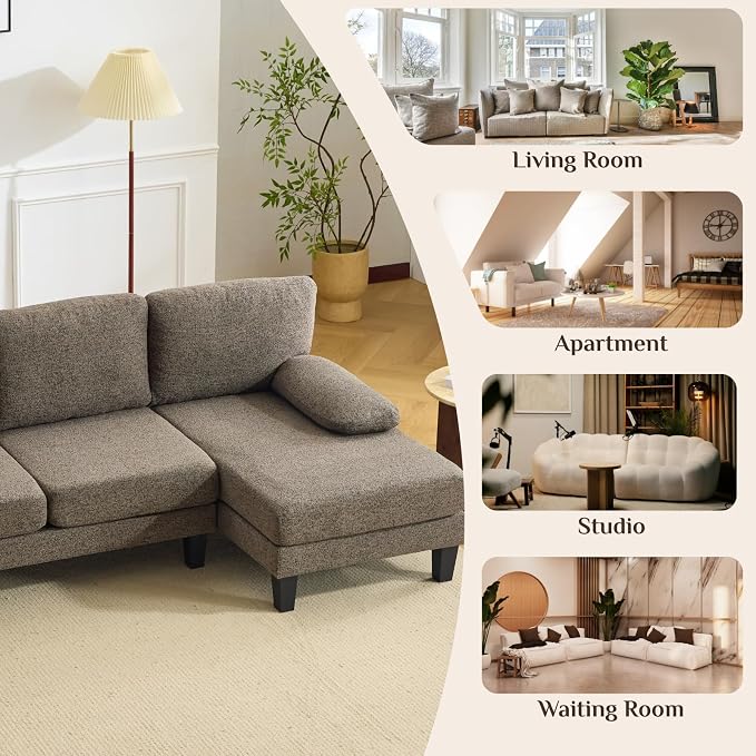 Karl home 110" U-Shape Sectional Couches - Image 4