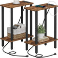 TUTOTAK Small End Table with Charging Station, Narrow Side Table with USB Ports by ChoosetutotakFurnitureBuildYourCozyHome