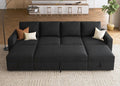 HONBAY Modular Sectional Sleeper Sofa Bed, Velvet Sectional Couch by HONBAY