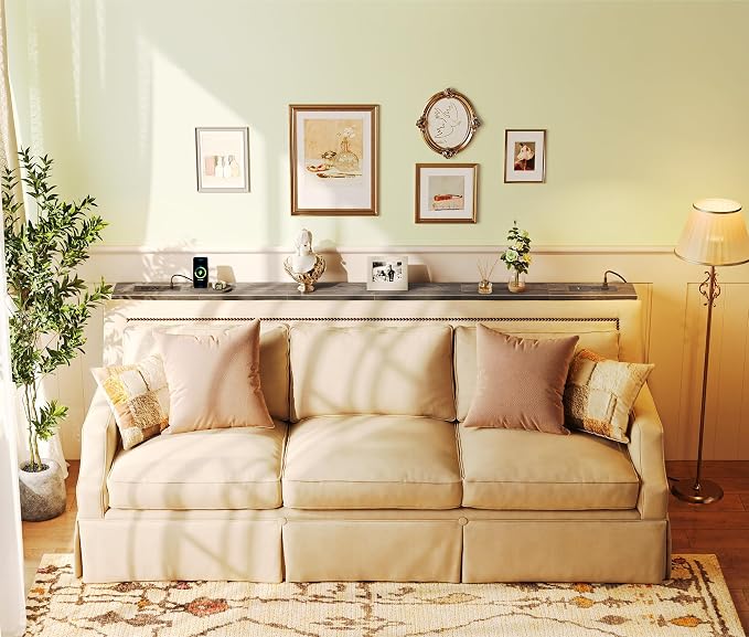 SUPERJARE 78.8 Inch Narrow Console Table - Image 7