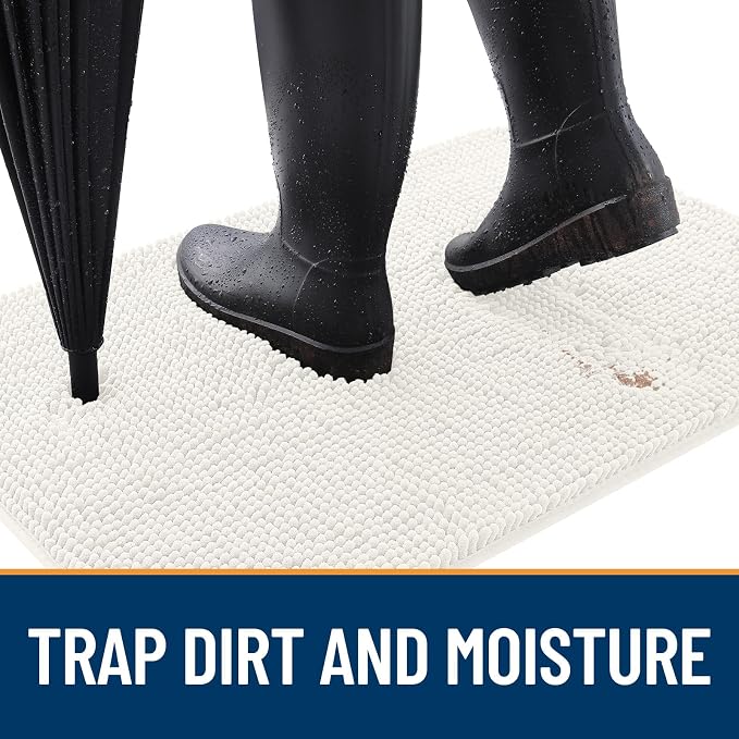 OLANLY Dog Door Mat for Muddy Paws 59x20, Absorbs Moisture and Dirt, Absorbent - Image 2