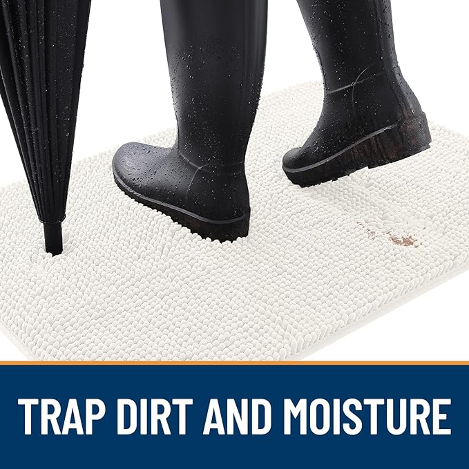 OLANLY Dog Door Mat for Muddy Paws 34x21, Absorbs Moisture and Dirt, Absorbent - Image 2