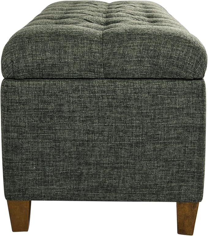 Homepop Home Decor Tufted Ainsley Button Storage Ottoman Bench - Image 11