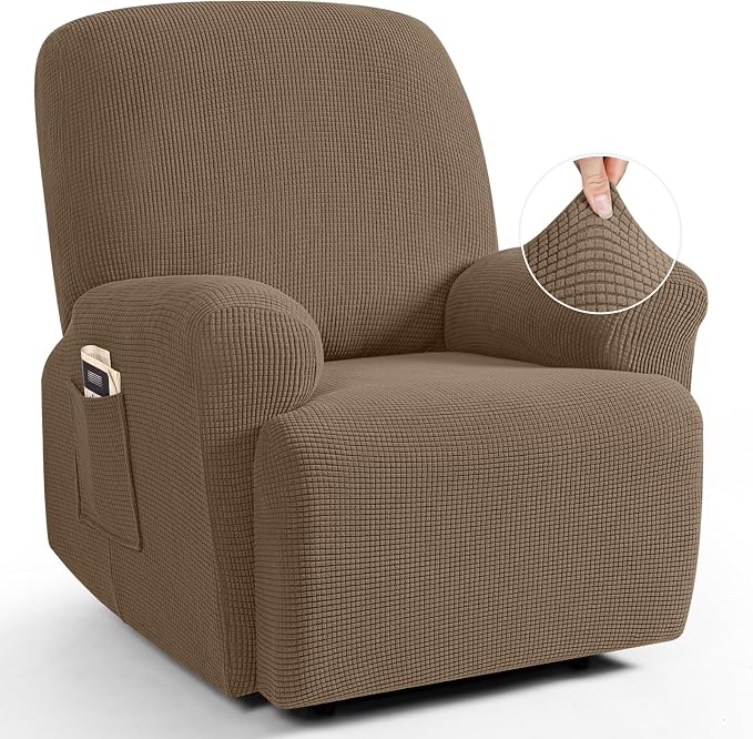 TAOCOCO Recliner Cover 4-Pieces, Recliner Stretch Sofa Slipcover, Recliner by TAOCOCO