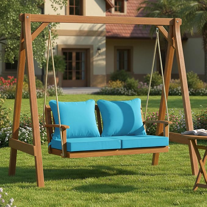 Summsun Outdoor Chair Cushions Set of 2, Waterproof Backrest and Seat Cushion - Image 8