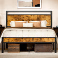 Z-hom Upgraded Full Size Bed Frame, Heavy Duty Metal Sturdy Full Bed Frame by Z-HOM
