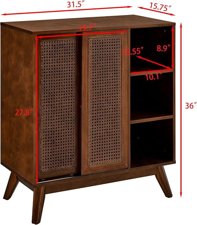 LKTART Mid Century Modern Storage Cabinet - Image 3