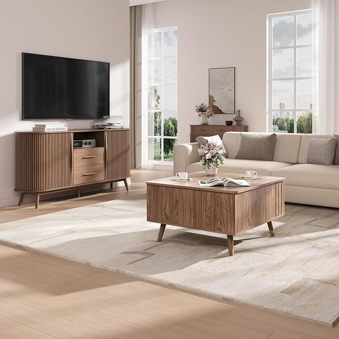 SULIVES Lift Top Coffee Table - Image 8