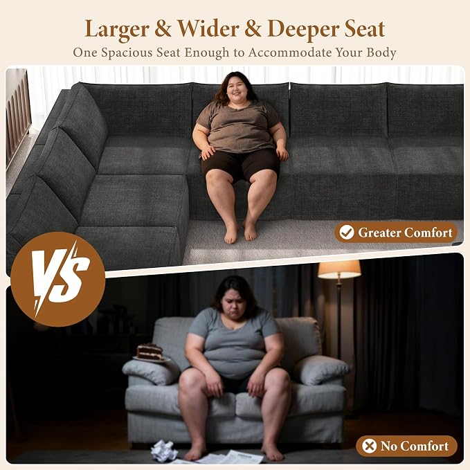Vesgantti 143.7" Boneless Couch - Image 4