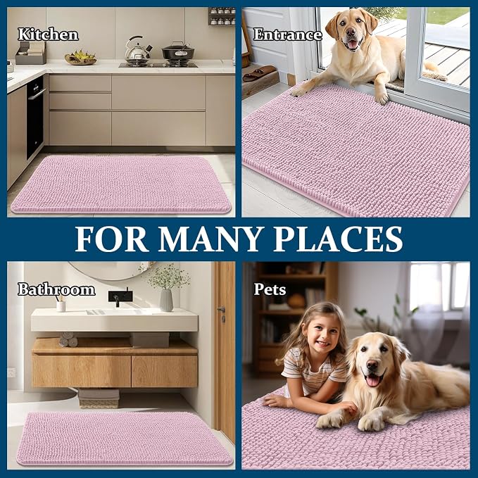 OLANLY Dog Door Mat for Muddy Paws 70x24, Absorbs Moisture and Dirt, Absorbent - Image 8