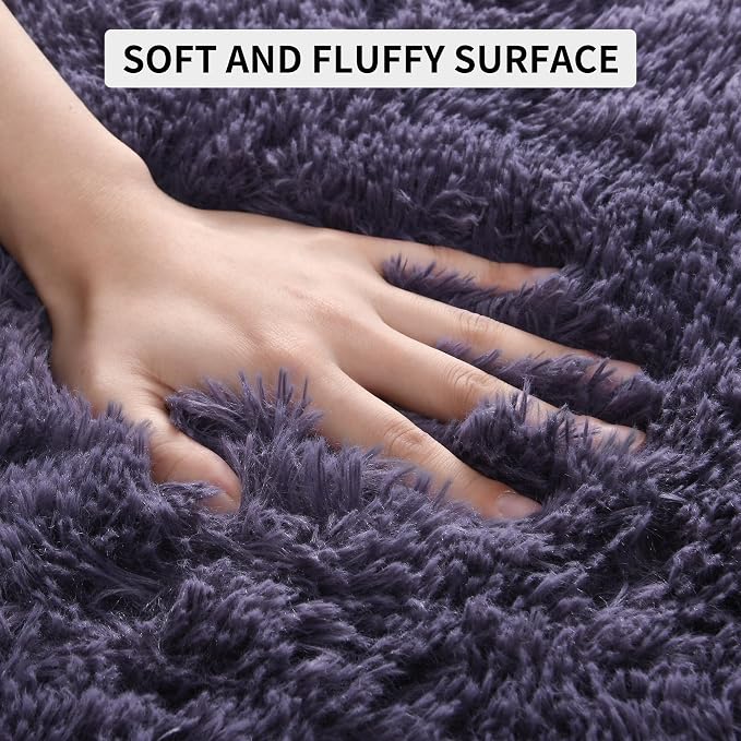 Tepook Fluffy Large Rugs for Living Room, Shag Area Rug 6x9 Soft Carpet for - Image 6