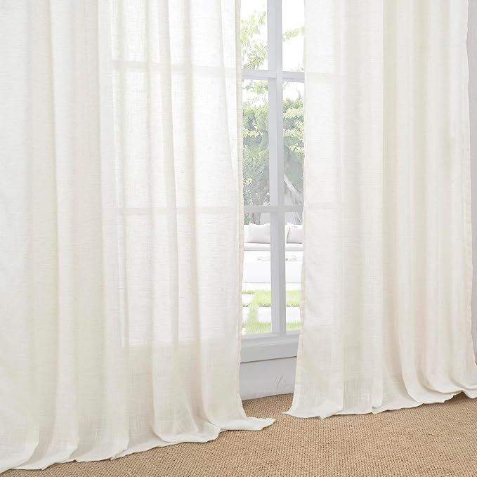 BGment 84 Inches Long Linen Curtains - Image 8