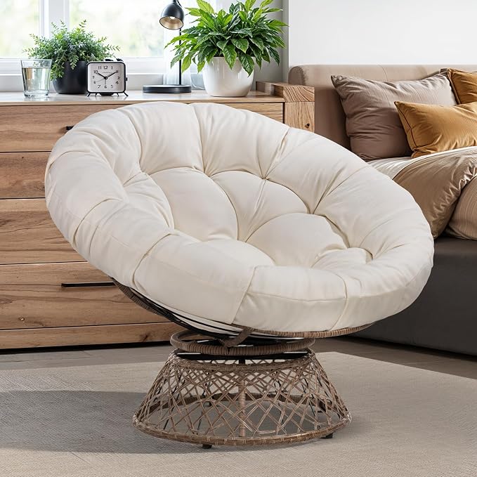Bme 40" Ergonomic Wicker Papasan Chair by Bme