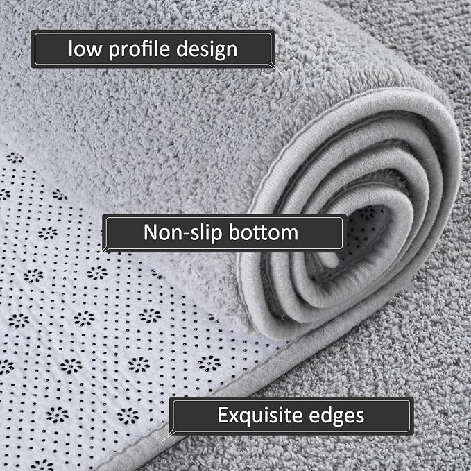 AROGAN Shag Runner Rug for Hallways, 2x6 Feet Washable Rugs - Image 3