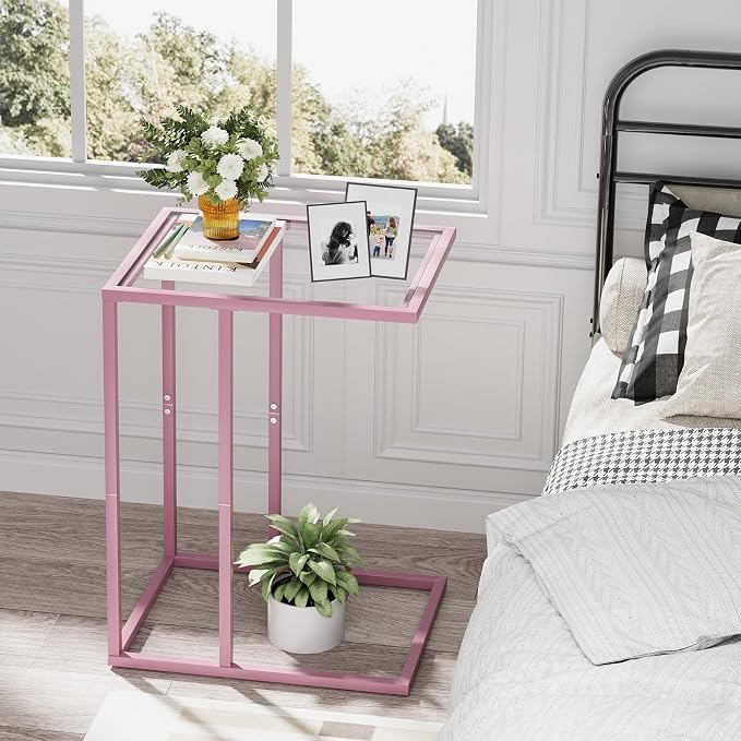 C Shaped End Table, Side End Tables - Image 6