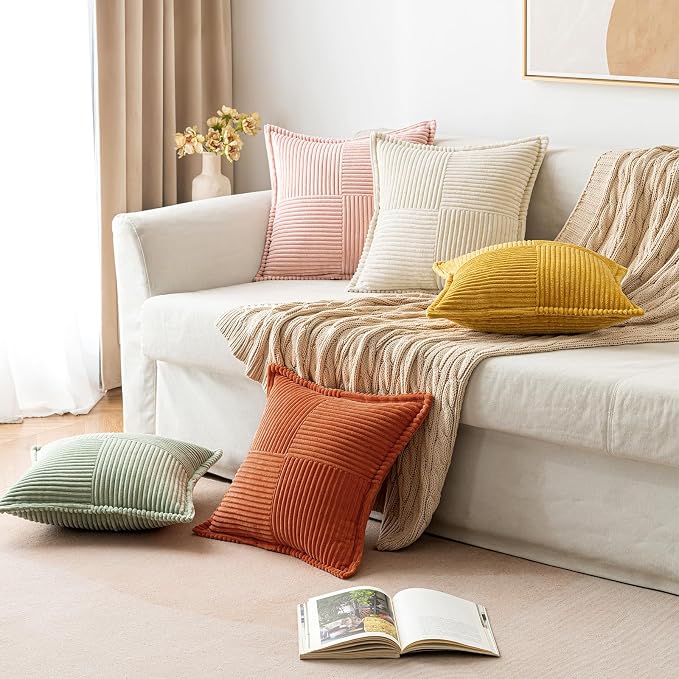 MIULEE Rust Decorative Throw Pillow Covers - Image 4