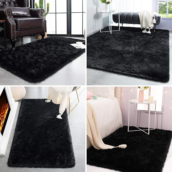 TWINNIS Super Soft Shaggy Rugs Fluffy Carpets, 4x5.9 Feet, Indoor Modern Plush - Image 5