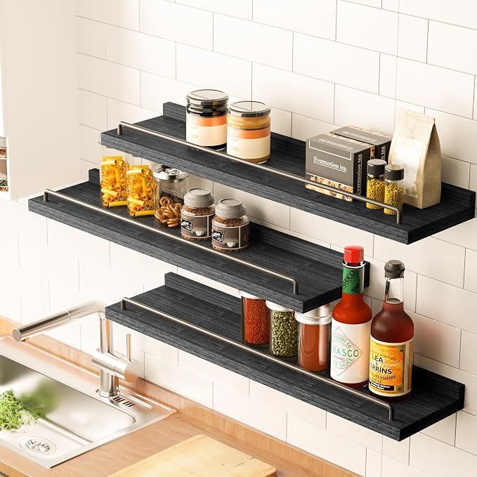 RYOFOBETTO 22 inches Long Floating Shelves, Bathroom Decor Shelves Over Toilet - Image 6