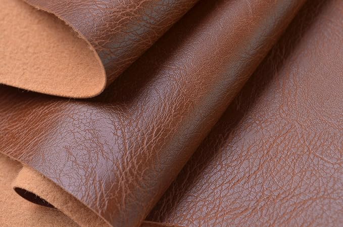 Wento Thick Faux Leather Fabric Soft Skin Grain PU Leather - Image 2