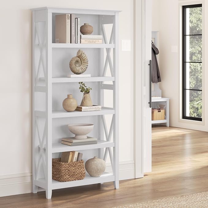 Bush Home Tall 5 Shelf Bookcase - Image 2
