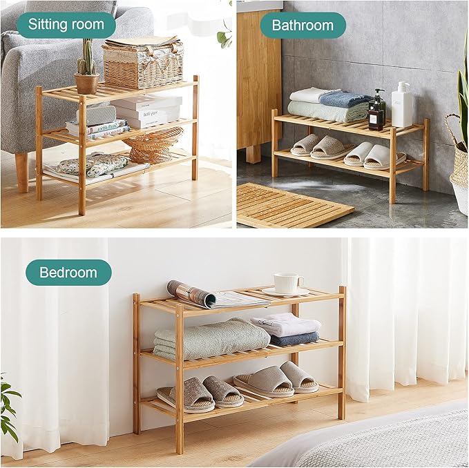 viewcare 5-Tier Bamboo Shoe Rack - Image 7