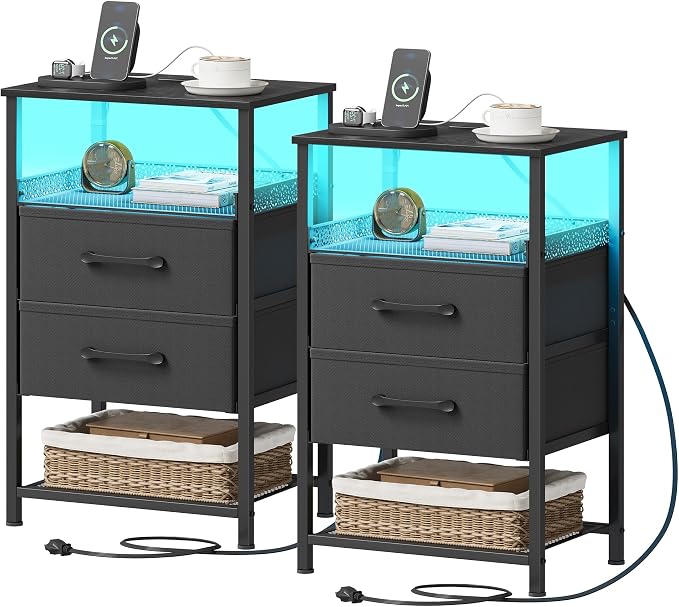 JARHETUN Nightstand Set of 2 by JARHETUN