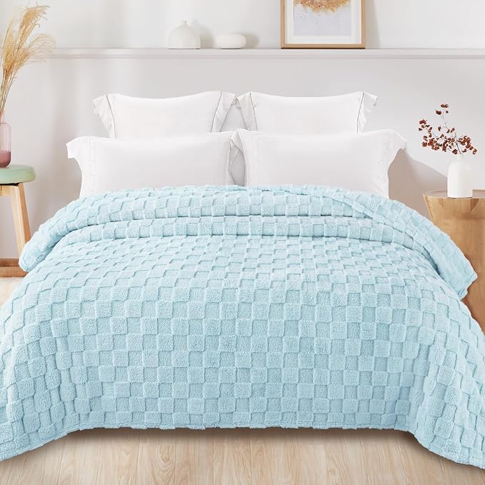 Exclusivo Mezcla Queen Size Flannel Fleece Blanket, Super Soft and Warm - Image 5