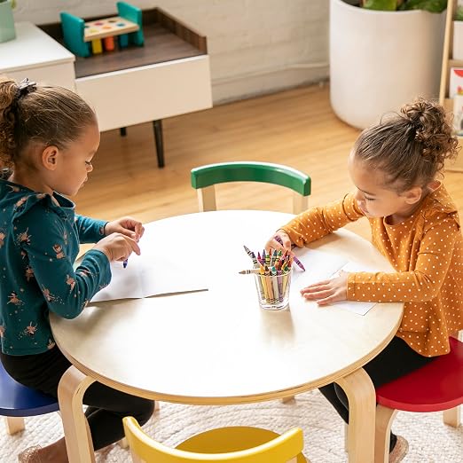 ECR4Kids Bentwood Table and Curved Back Chair Set, Kids Furniture - Image 10