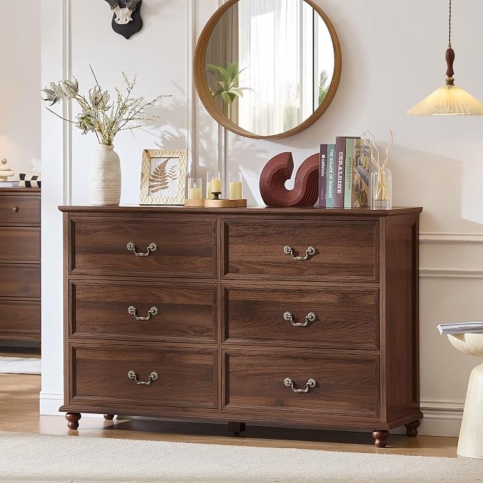 Joaxswe Farmhouse 6 Drawers Dresser - Image 4