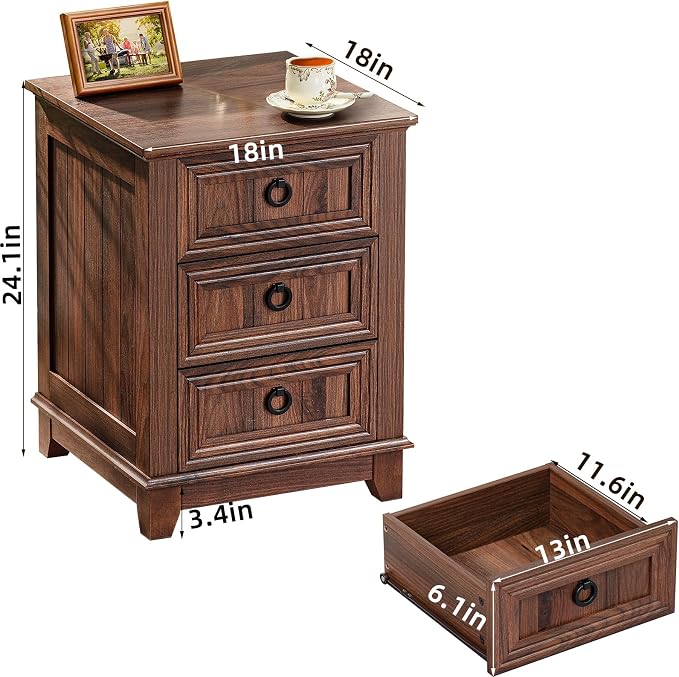 Joaxswe Farmhouse Coffee Table Set of 3, Furniture Set, Coffee Table - Image 3