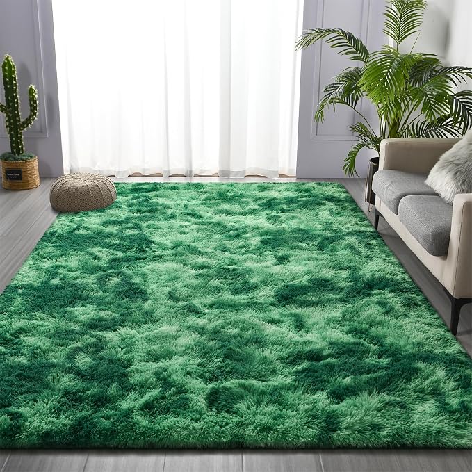 Deerhoo Large Shag Area Rugs 8 x 10, Plush Fuzzy Rugs - Image 2