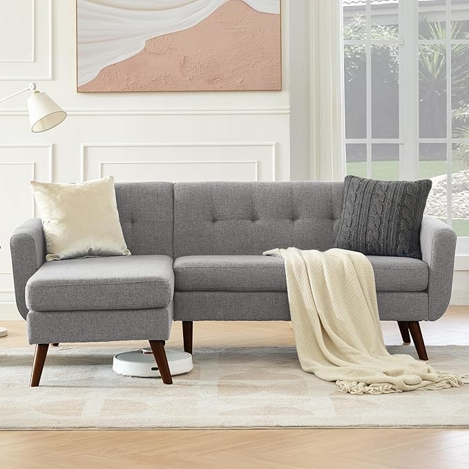 Kingfun L Shaped Couch, Sectional Couches, 3 Seater Sofas - Image 3