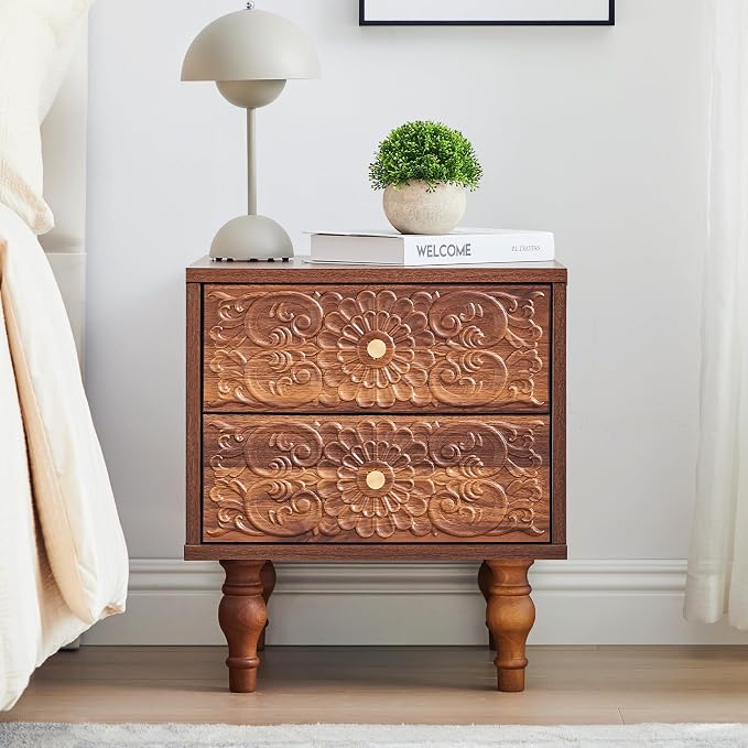 Nightstand, Farmhouse Bedside Table - Image 3