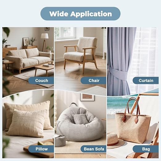 BESEZX Linen Fabric Repair Patch，3 PCS 9 * 11 Inch Self-Adhesive Couch Fabric - Image 6