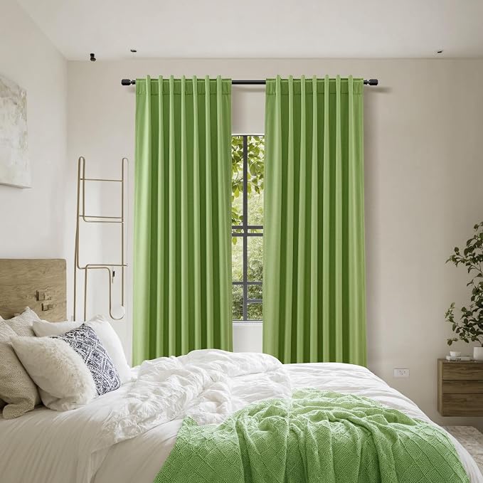 Guken 100% Blackout Curtains 102 Inch Length 2 Panels Set - Image 9