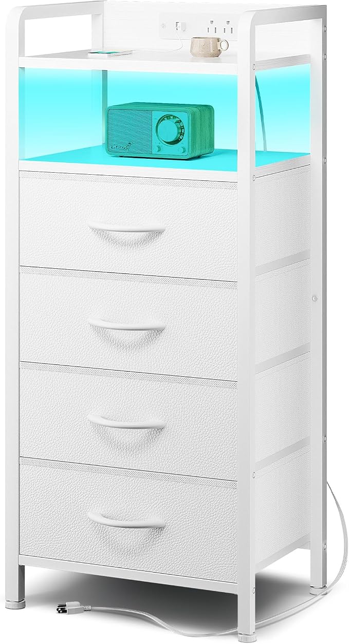 Lazzanto Night Stand Bedside Charger Bedroom by Lazzanto