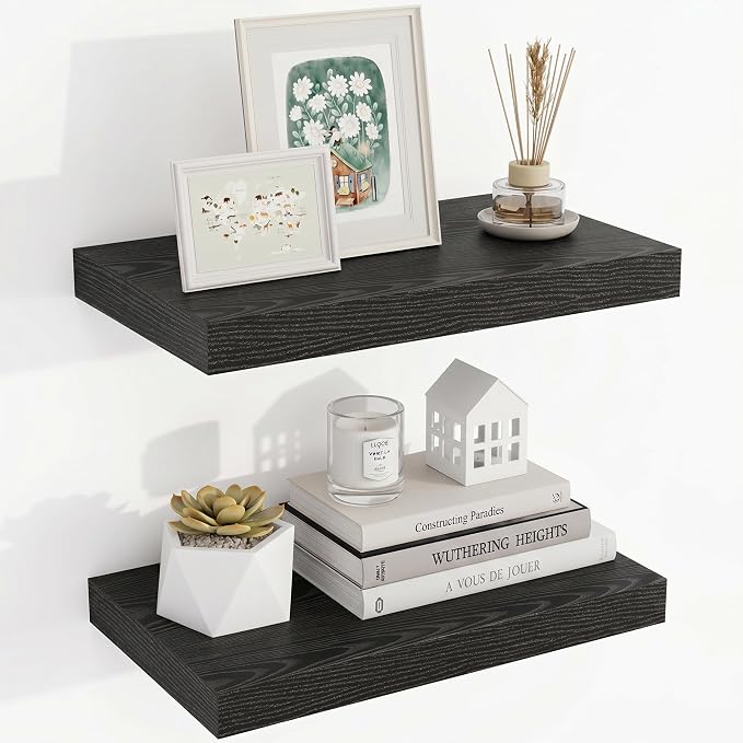 Acovy 16 Inch Floating Shelves, Wooden Shelves by Acovy