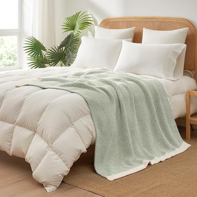 Snuggle Sac Heather Sage Green Blanket - Image 8