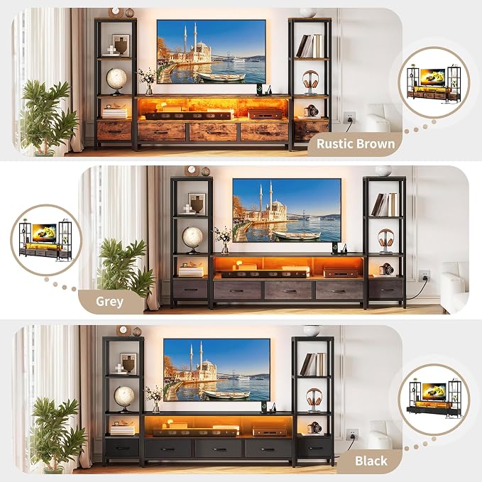 YITAHOME TV Stands for 65 inch TV Entertainment Center - Image 3