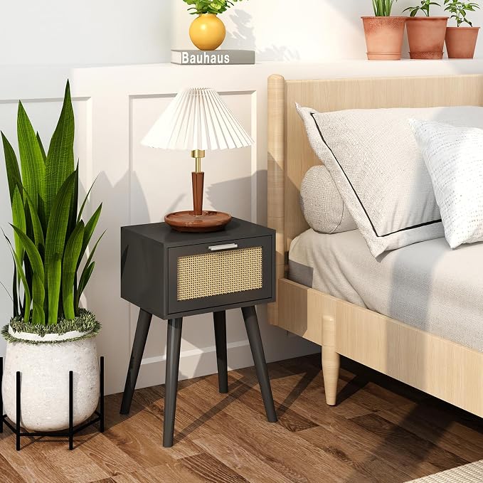 LAATOOREE Nightstand Set of 2, Small End Table - Image 4