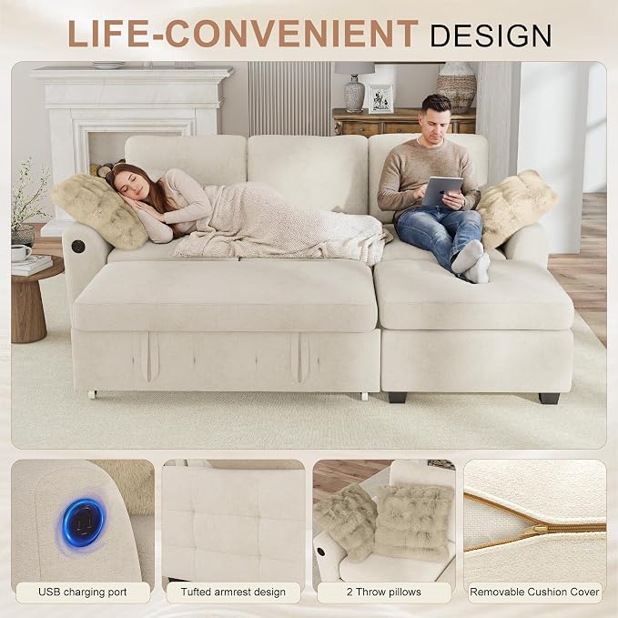 Hanherry 81" Sectional Couch - Image 3
