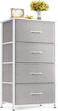 ODK Dresser for Bedroom with 4 Storage Drawers, Small Dresser Chest of Fabric by ODK