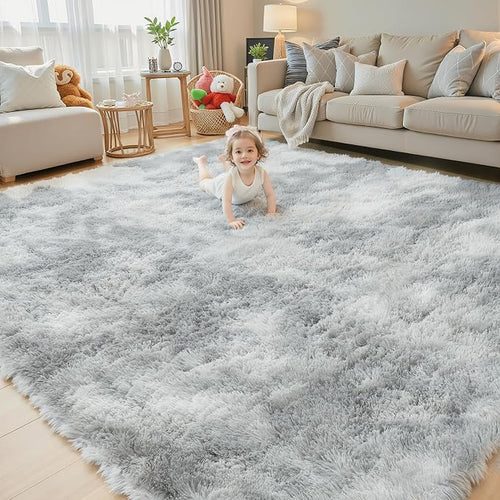 Area Rugs 10x14 Living Room, Shaggy Carpet Soft Plush Furry Bedside Rug Large - Image 2