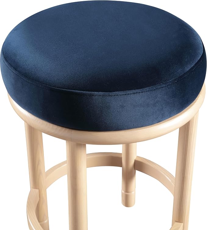 Meridian Furniture 976Navy-C Monette Collection Art Deco Counter Stool - Image 5